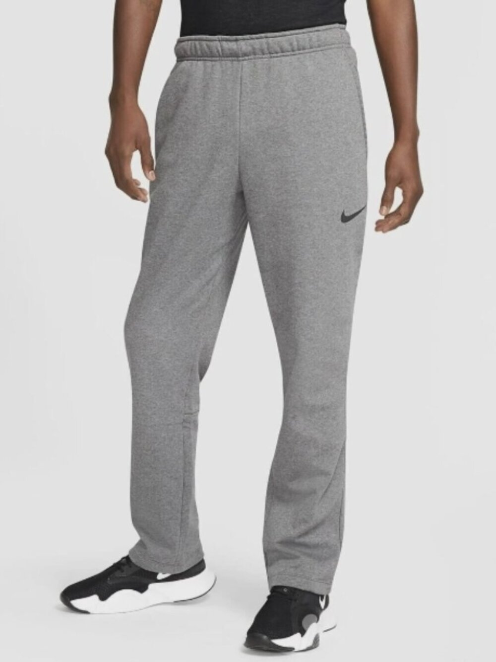 Nike THERMA-FIT Men's Straight Training Pants (Heather Grey) Size 4XL